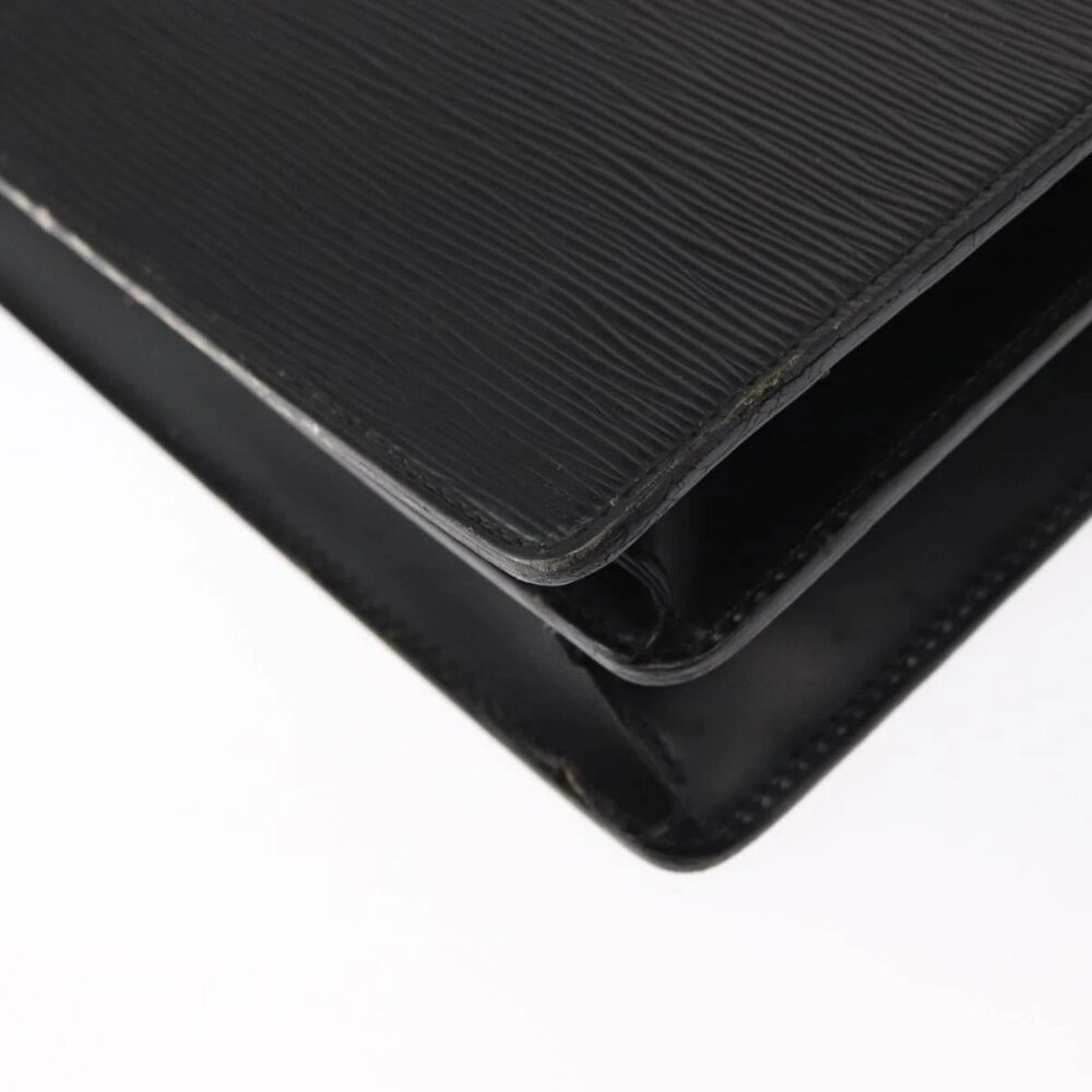 LOUIS VUITTON Epi Serviette Ambassador Business Bag Black M54412 LV Auth BA8580 - Picture 4 of 16